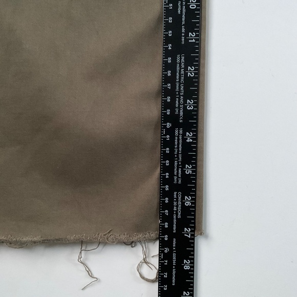 Reformation Emma High Rise Wide Leg Jean Sz 25 Army Green Flare Boho Raw Hem - Picture 7 of 11